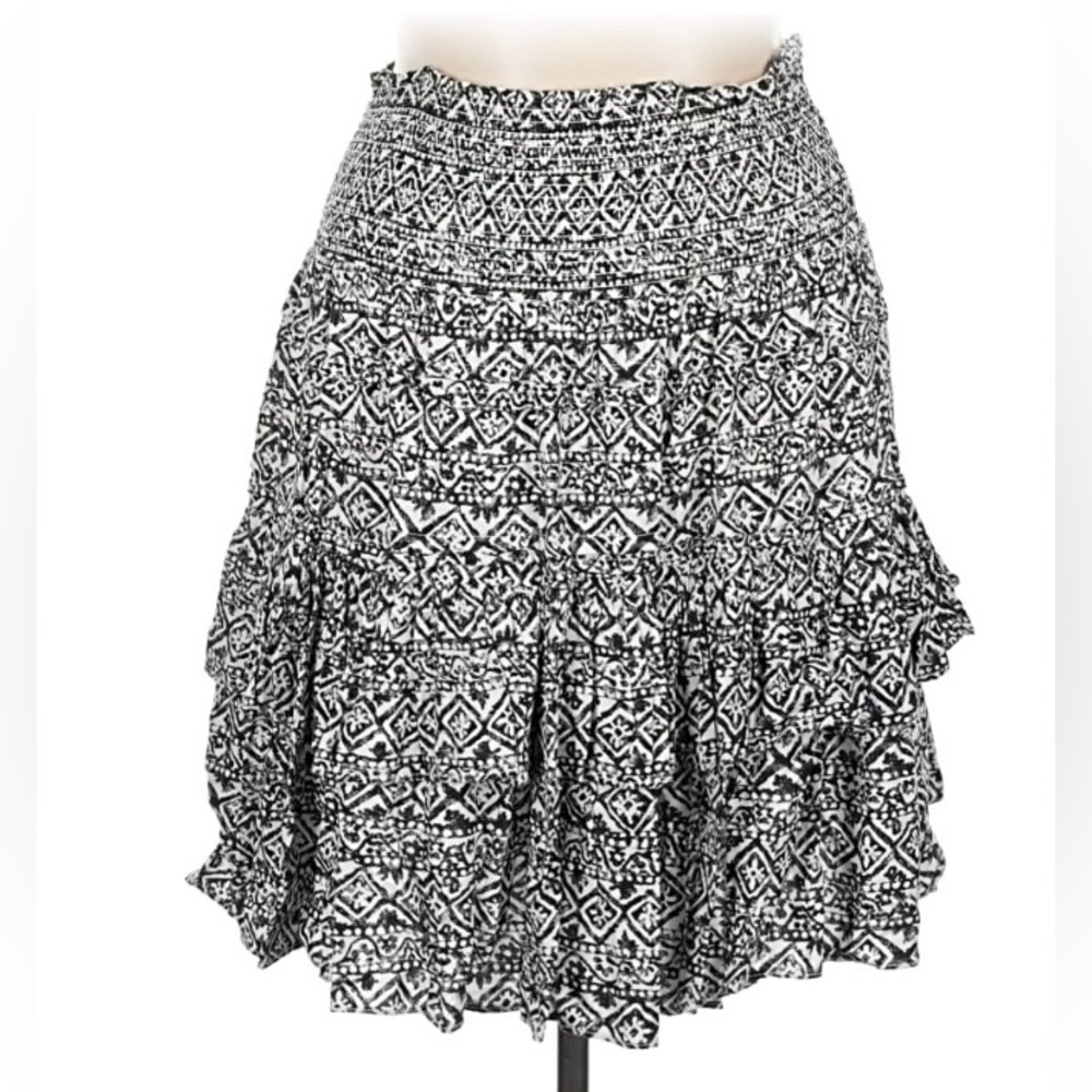 Ralph Lauren Black and White Patterned Skirt